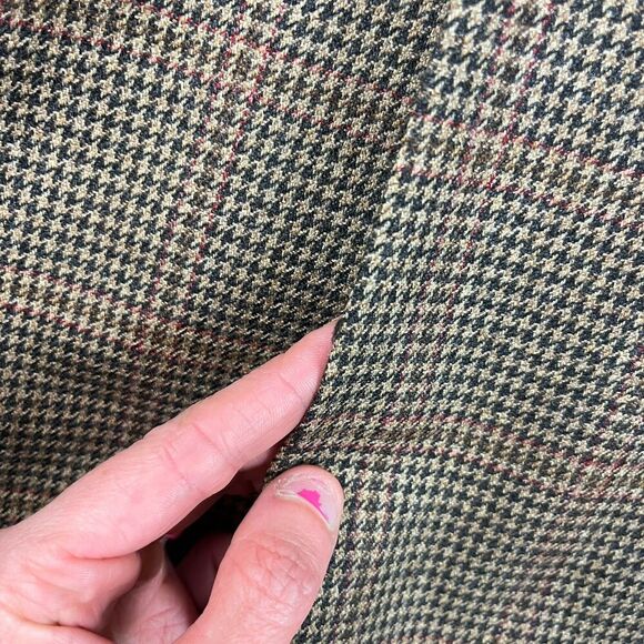 Coppley Ermenegildo Zegna 100% Wool Blazer Men's L/XL Three Button Plaid Brown - Picture 14 of 14